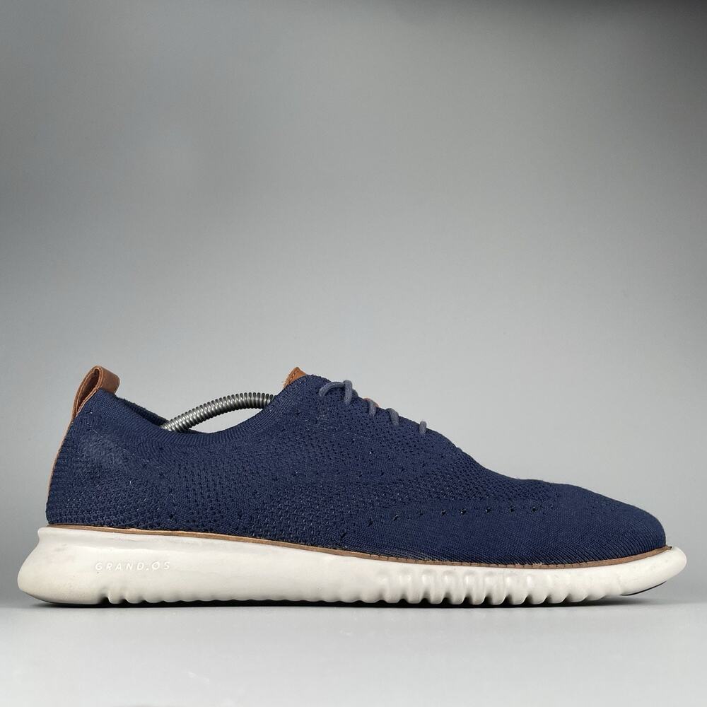 Cole Haan 2.Zerogrand Men’s Size 11.5 M Blue Stitchlite Oxford Casual Dress Shoe - Picture 6 of 9